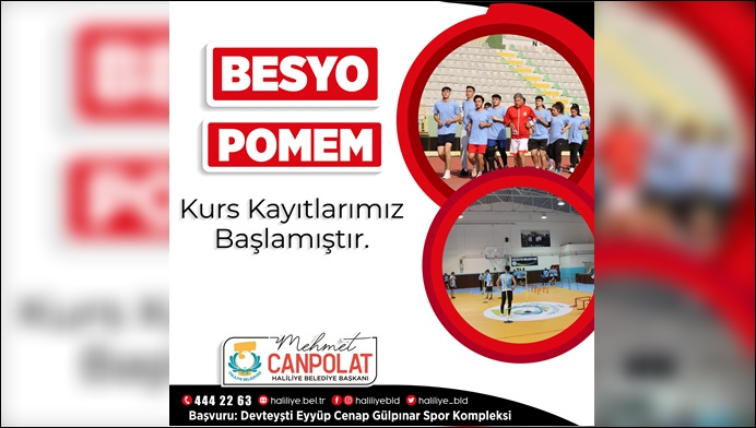 Haliliye'de BESYO ve POMEM Kurs Kayıtları Başladı-(VİDEO)