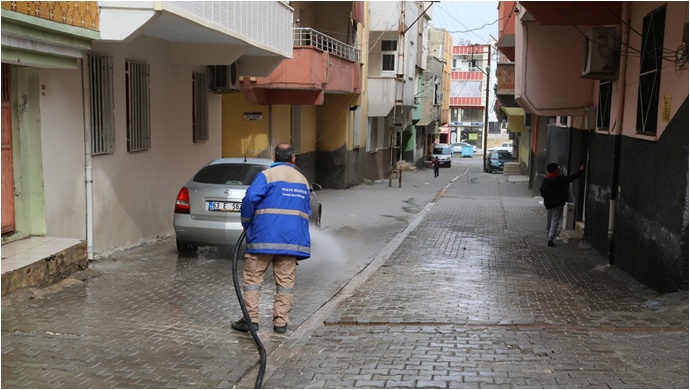 Haliliye’de Cadde Ve Sokaklar Her Gün Yıkanıyor-(Video)