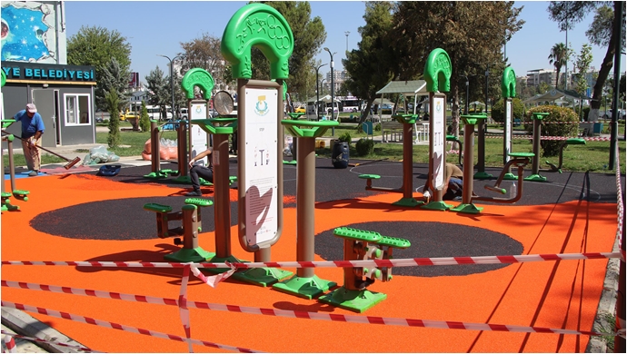 Haliliye’de Parklarda Sonbahar Hazırlığı-(VİDEO)