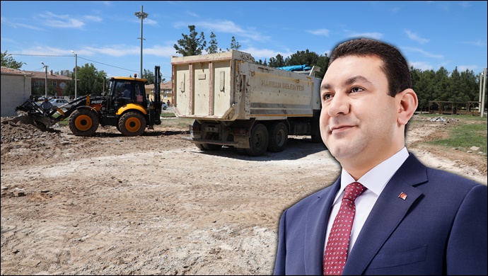 Harran Belediyesi’nden parklarda bakım ve onarım çalışması