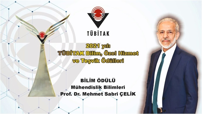 Harran Üniversitesi Rektörü Prof. Çelik, TÜBİTAK Bilim Ödülüne Layık Görüldü