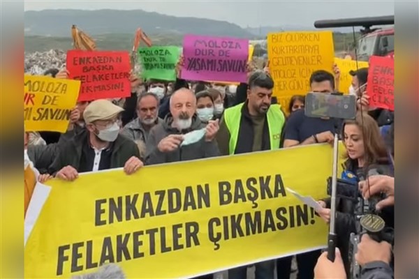 Hatay’da moloz döküm alanına tepki sürüyor