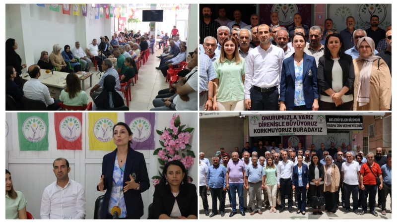 Hatimoğulları ve Bayıdır saldırıya uğrayan Birecik ilçe örgütünü ziyaret etti 