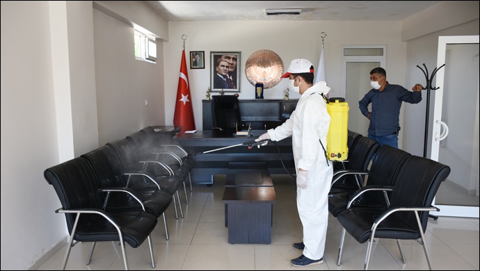 Hilvan’da salgın ile mücadele çalışmaları