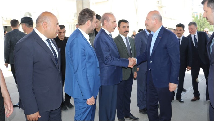 İçişleri Bakanı İle Başkan Yalçınkaya Arasında Samimi Sohbet-(VİDEO)