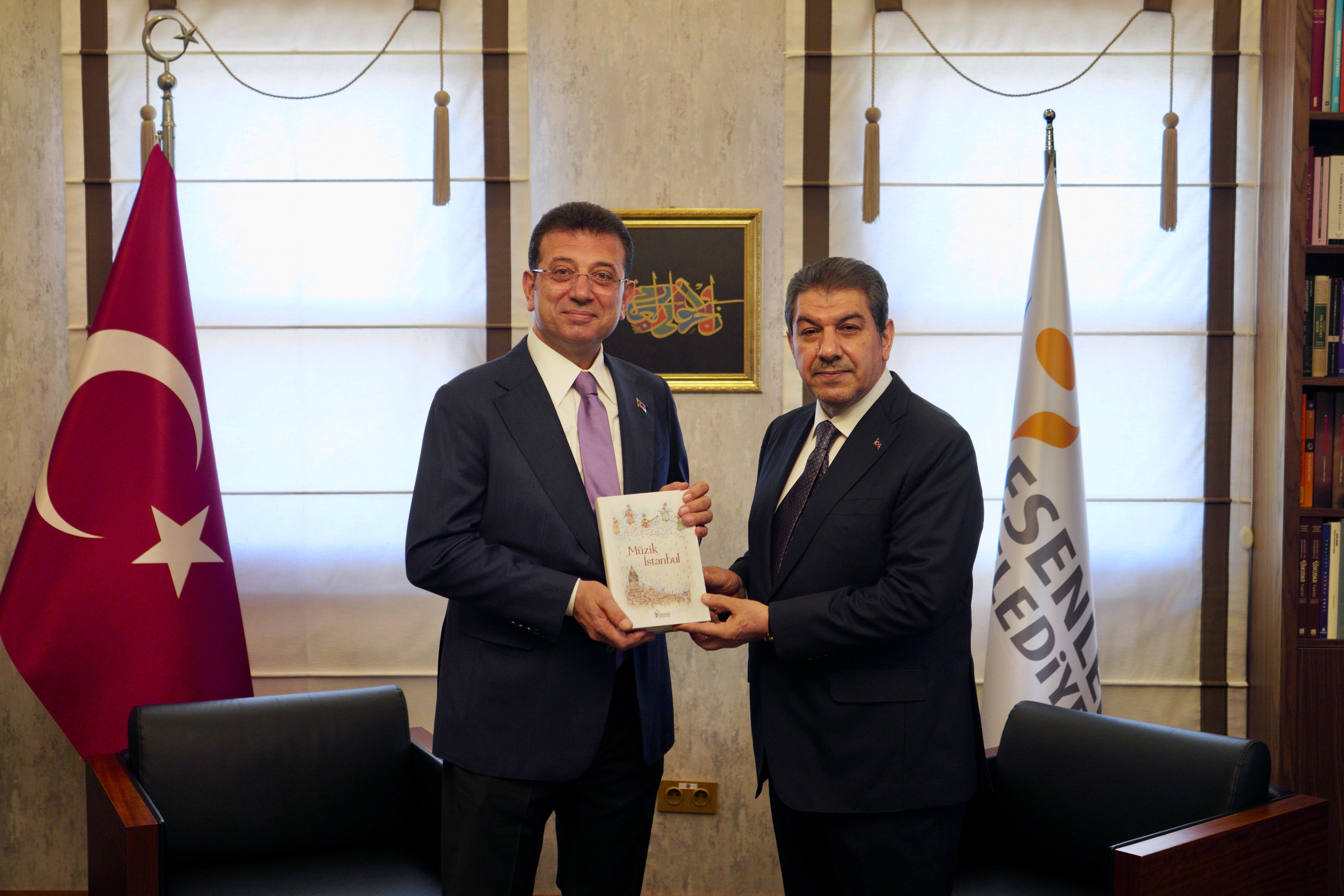 İmamoğlu'ndan Esenler Belediye Başkanı Göksu’ya ziyaret