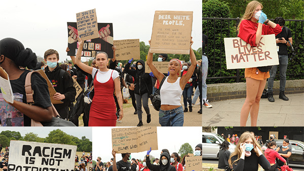 İngiltere'de ırkçılığa karşı protesto