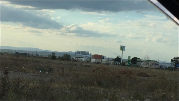 İpsala'da TIR kuyruğu oluştu