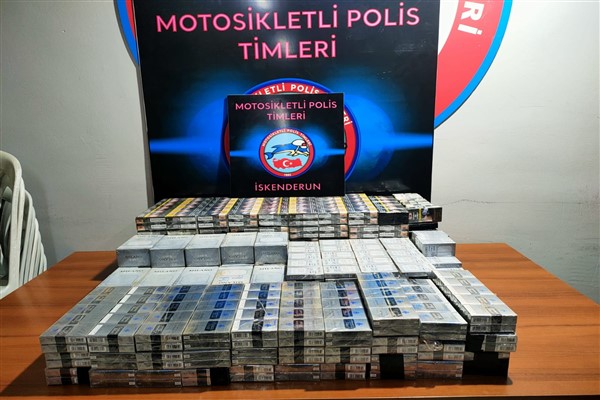 İskenderun'da bin 306 paket kaçak sigara ele geçirildi