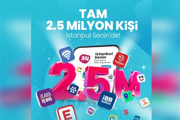 “İstanbul Senin” uygulaması 2,5 milyon kişinin cebinde 