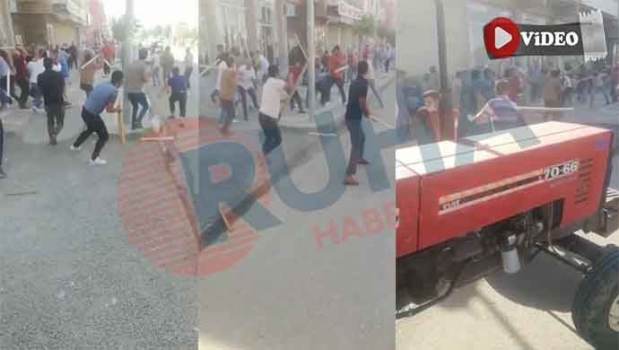 İşte Ceylanpınar’daki meydan kavgasının görüntüleri!