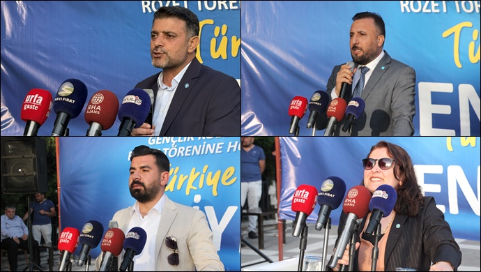 İYİ Parti Şanlıurfa İl Başkanlığında, rozet takma töreni