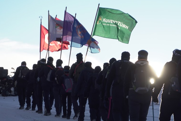 İzciler Sarıkamış şehitleri için -30 derecede çadırda sabahladı