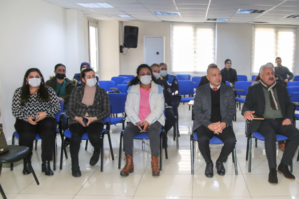 Kadın personele uyuşturucuyla mücadele kapsamında eğitim verildi
