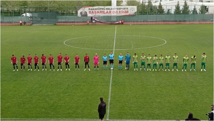 Karaköprü Belediyespor 1 Erokspor 0 (maçta ikinci yarı oynanıyor)