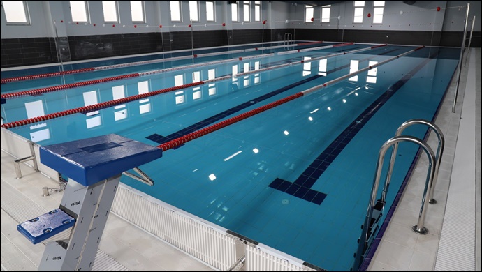 Karaköprü 'de olimpik yüzme havuzu açılışa hazırlanıyor-(VİDEO)