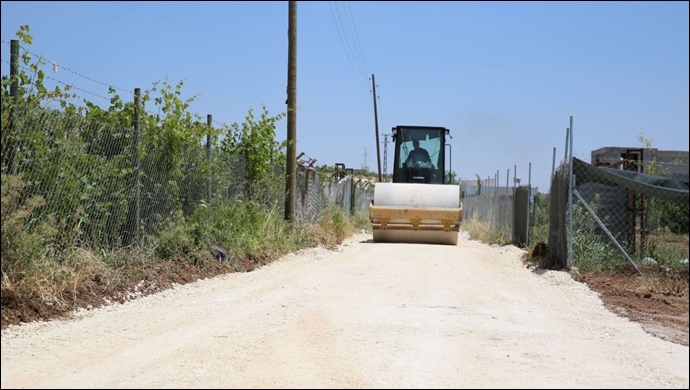 Karaköprü kırsalında hizmetler durmuyor-(VİDEO)