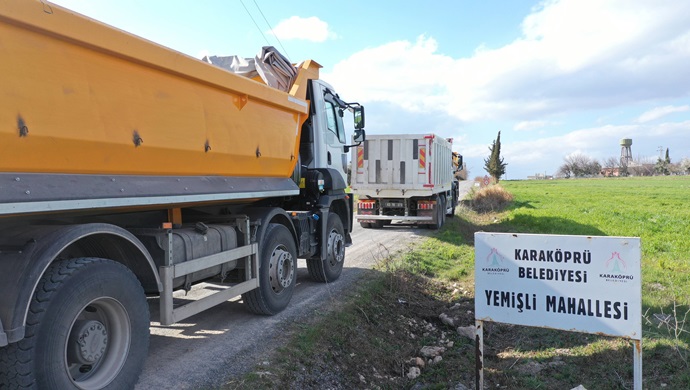 Karaköprü Kırsalında Yollar Yenileniyor-(VİDEO)