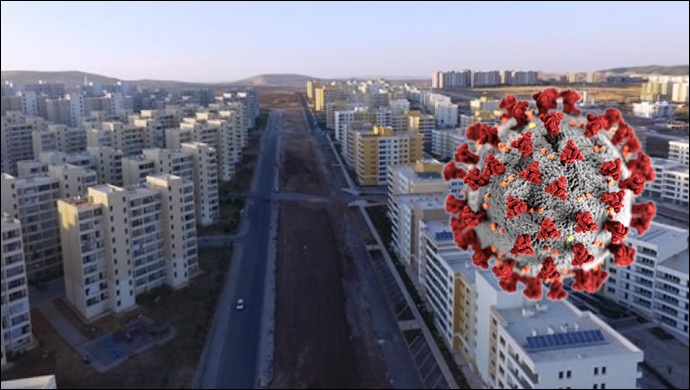 Karaköprü Seyrantepe'de bir bina karantinaya alındı