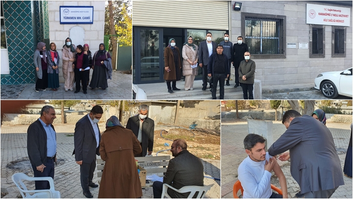 Karaköprü’de 20 Mobil Ekip İle Sağlık Çalışanları Sahada
