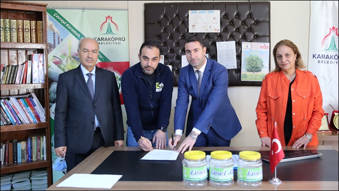 Karaköprü'de atık yağların geri dönüşümü için protokol yapıldı