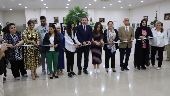 Karaköprü'de kursiyerlerin eserleri sergilendi-(VİDEO)