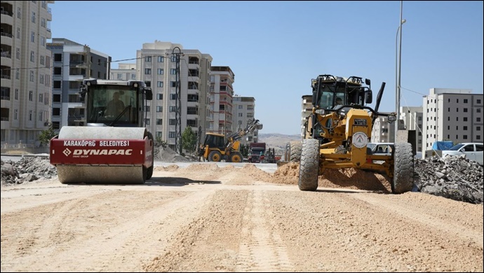 Karaköprü'de Yeni Yol Açma Çalışmaları-(VİDEO)