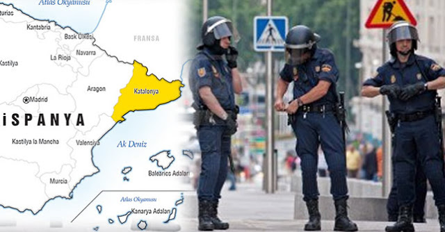 Katalonya'nın 'bağımsızlık referandumu'na polis müdahalesi
