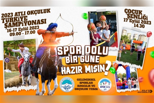 Kayseri, Atlı Okçuluk Türkiye Şampiyonası ve Çocuk Şenliği'ne hazırlanıyor