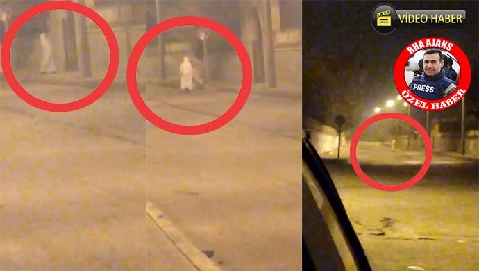 Kim bu Harrankapı Mezarlığı’ndaki gizemli beyaz kıyafetli adam? Mahalleli tedirgin