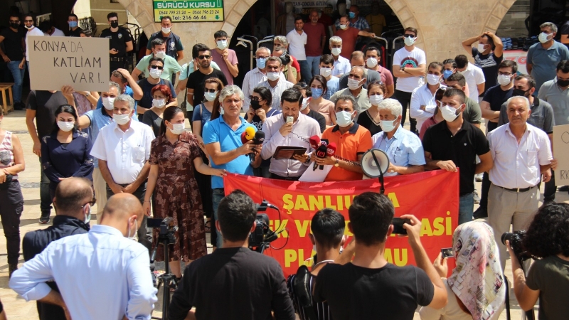 Konya'daki saldırı Şanlıurfa'da kınandı!