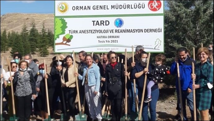 Koronadan hayatını kaybedenlerin anısına hatıra ormanı