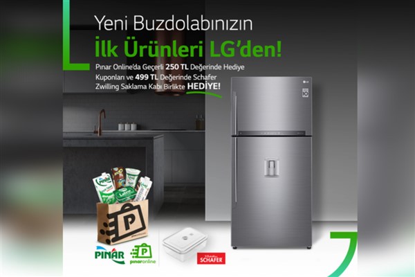 LG buzdolabının ilk ürünleri Pınar’dan