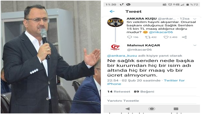 Mahmut Kaçar’dan maaş açıklaması!