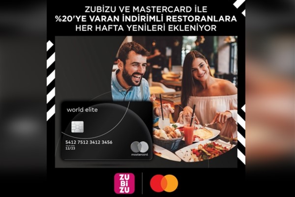 Mastercard sahiplerine ZUBİZU anlaşmalı seçkin restoranlarda indirim fırsatı