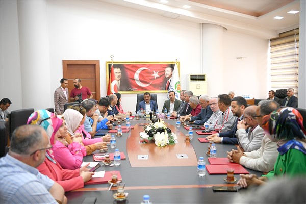 MASTÖB ve İstanbul muhtarlar heyetinden Başkan Gürkan'a ziyaret