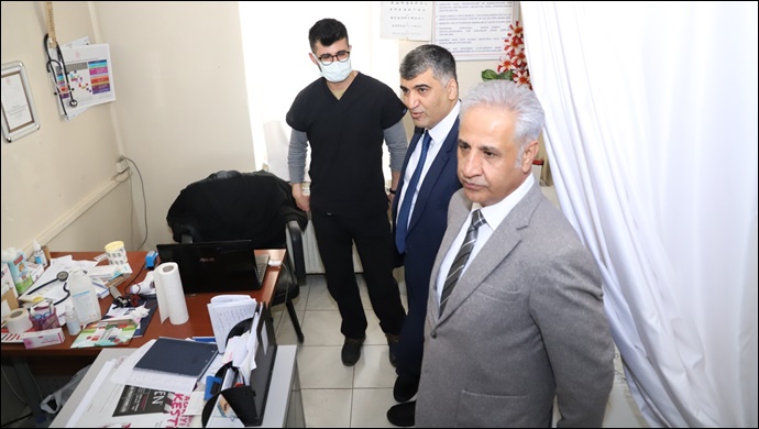 Müdür Gülüm, Hilvan'da incelemelerde bulundu-(VİDEO)