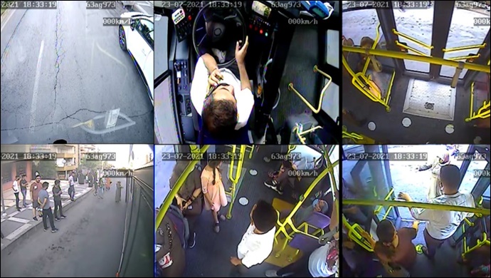 Otobüste Fenalaşan Vatandaş Hastaneye Ulaştırıldı-(VİDEO)