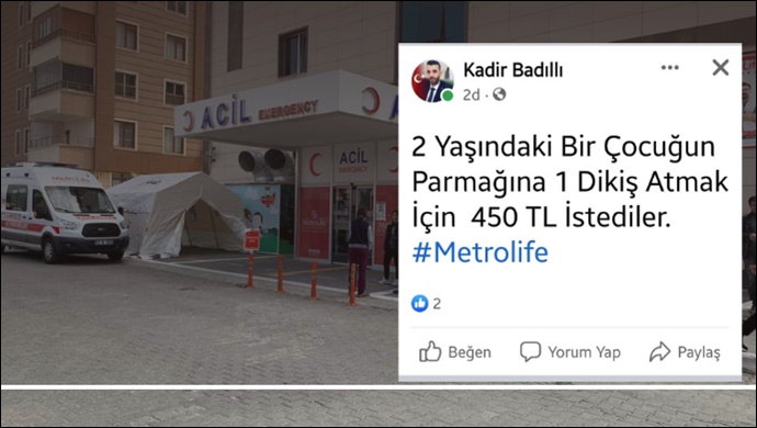 Özel Metrolife hastanesine 'fahiş fiyat' isyanı!