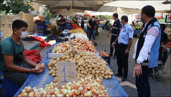 Pazar Yerlerinde ‘Salgın’ Denetimleri Sürüyor-(VİDEO)