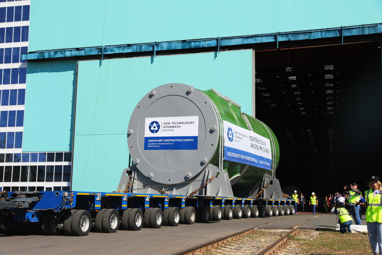 Rosatom,  5'inci nükleer reaktör kabının sevkiyatını gerçekleştirdi