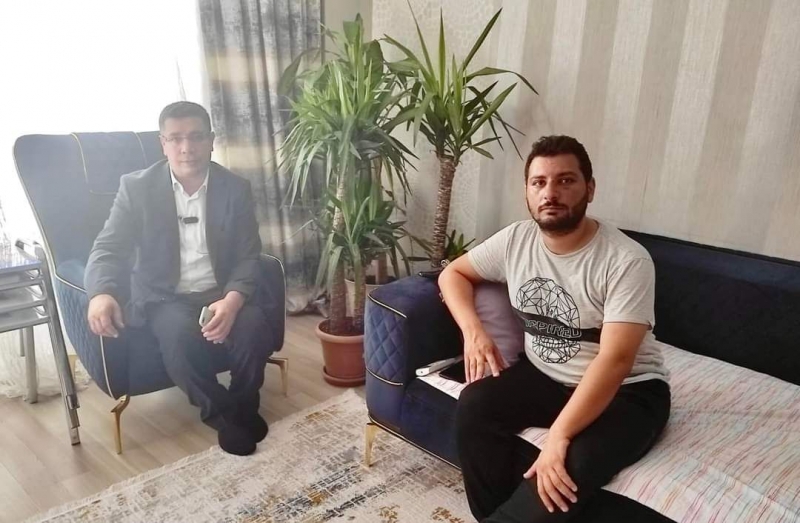 Sağlık Müdür Vekili Günak,Şiddete Uğrayan Personeli Evinde Ziyaret Etti