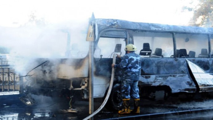 Şam’da bombalı saldırı: En az 13 asker öldü