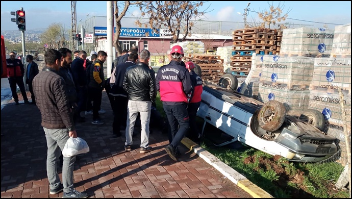 Sancaktar Mahallesi’nde kaza: 1 yaralı-(Fotolu)