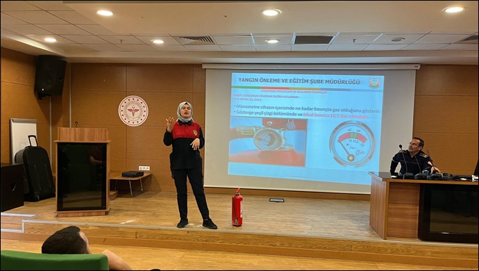 Şanlıurfa Büyükşehir İtfaiyesinden ''Risk alma,Önlem al'' semineri