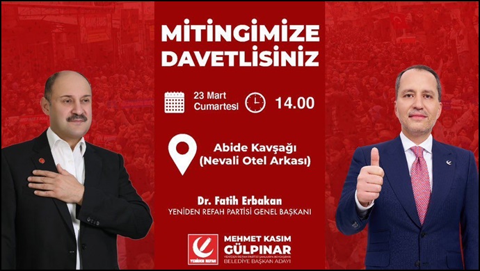 Şanlıurfa Büyükşehir Belediye Başkan Adayı Mehmet Kasım Gülpınar’dan Mitinge Davet