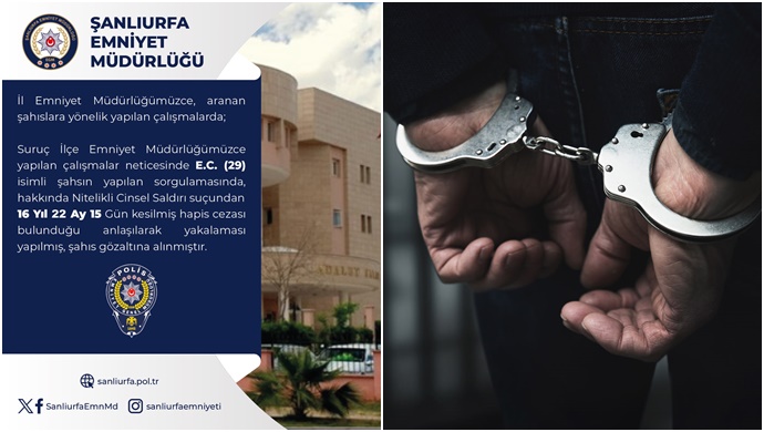 Şanlıurfa 'da cinsel istismar suçundan aranan firari yakalandı