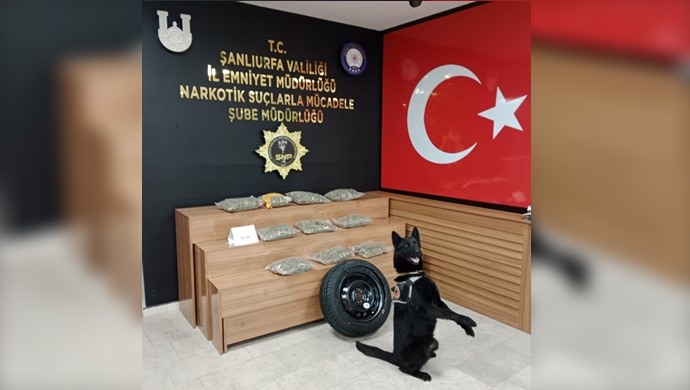 Şanlıurfa 'da durdurulan araçta uyuşturucu ele geçirildi