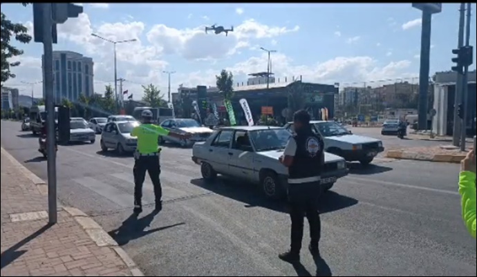 Şanlıurfa Emniyetinden bayram boyunca havadan denetim