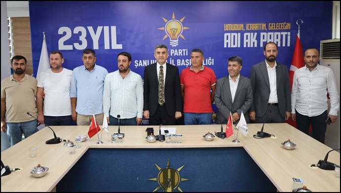 Şanlıurfa Gıda Toptancılar Derneği’nden AK Parti İl Başkanına Hayırlı Olsun Ziyareti